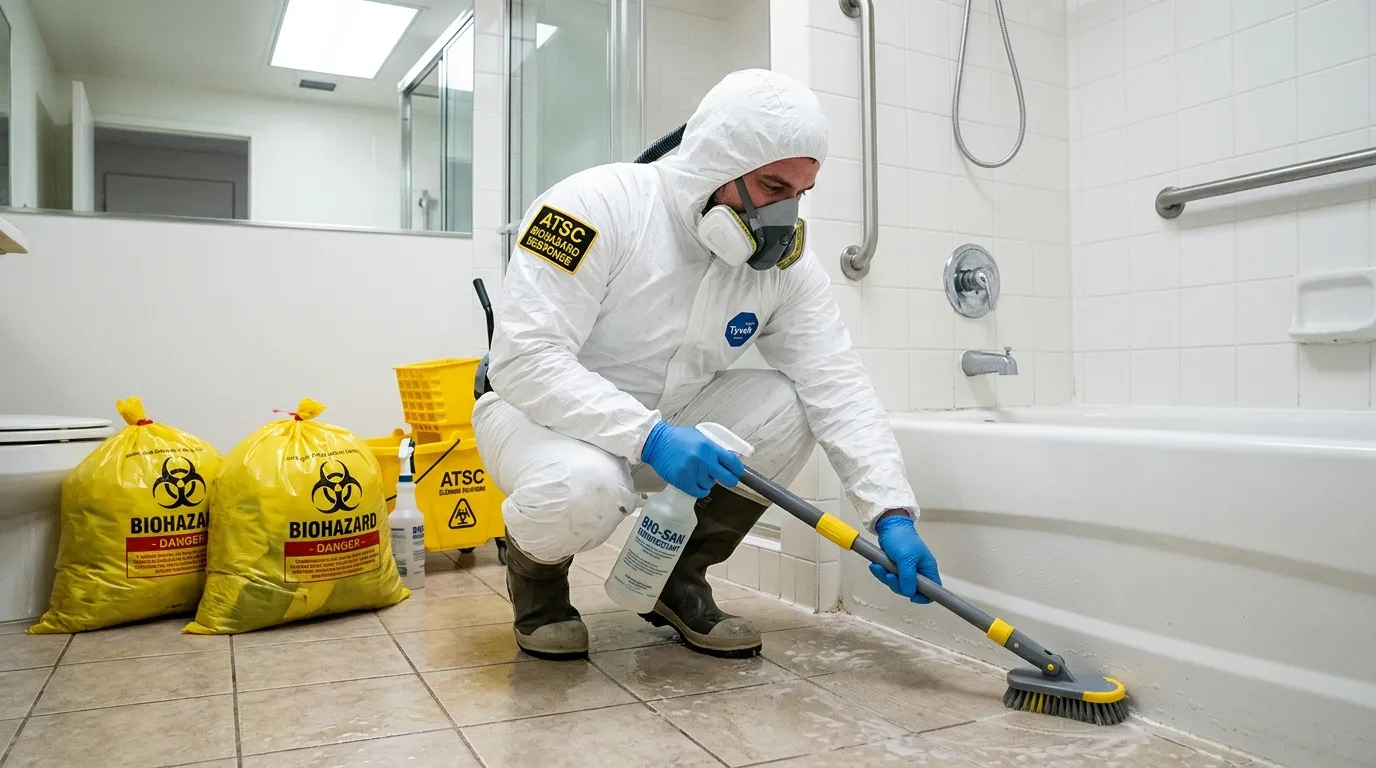 Decontamination equipment deployed for Blood Cleanup in Woodmere